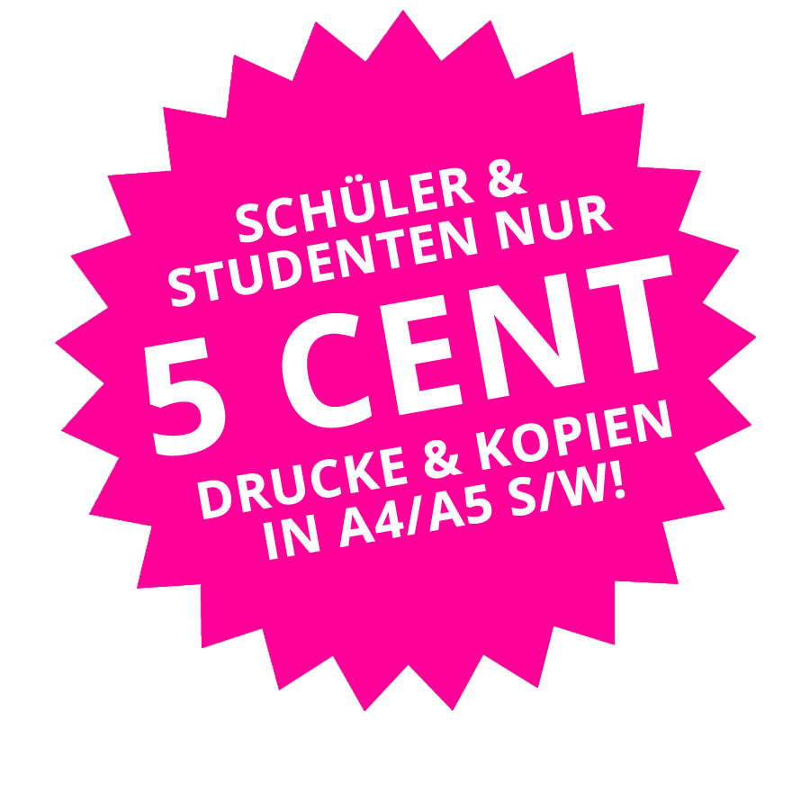 unicopy augsburg: 5 Cent pro Kopie auf A4/A5 s/w Kopien für Schüler und Studenten